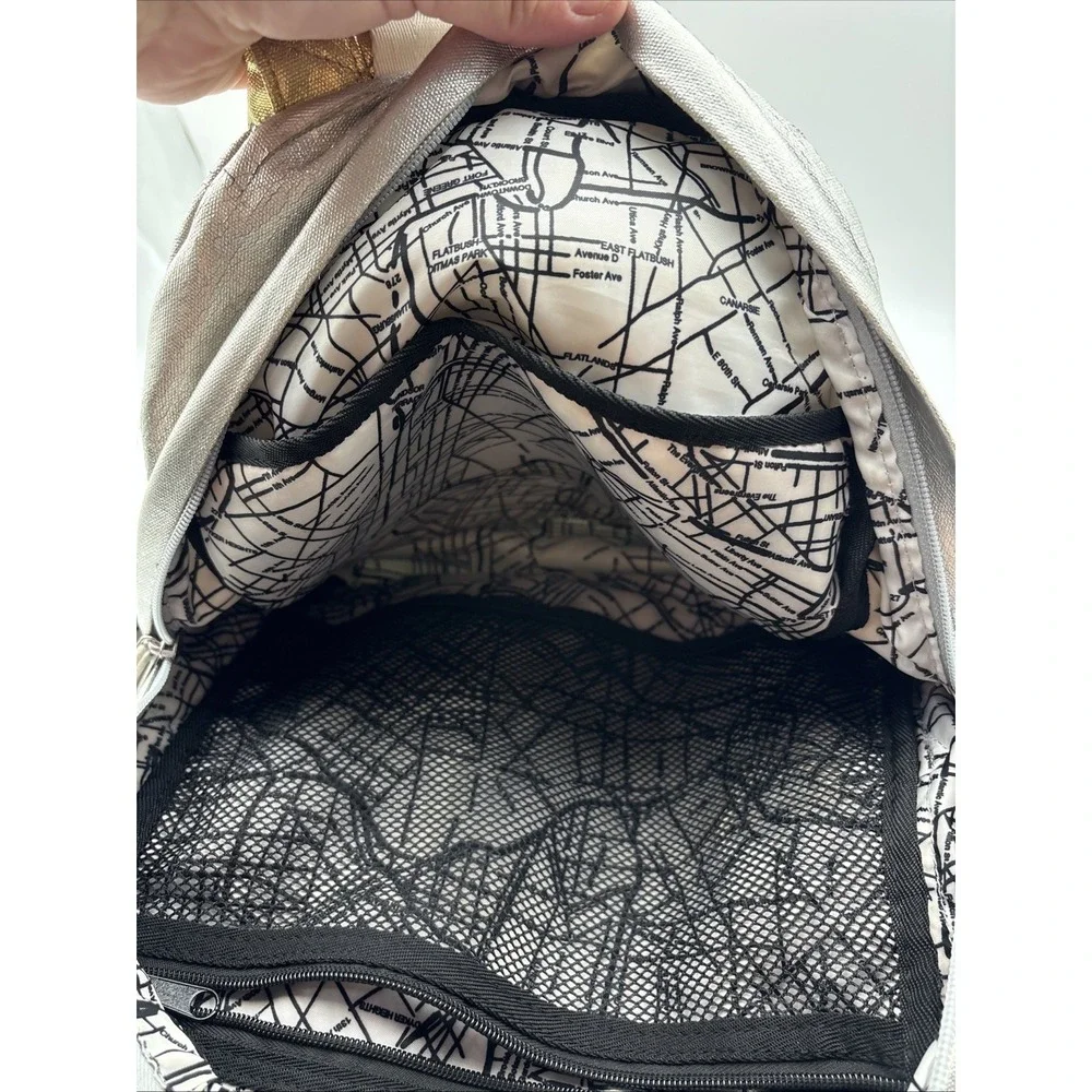 State Kane Mini Backpack Silver Metallic